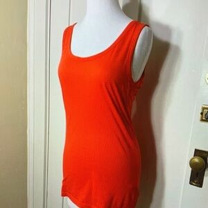 Women's Red Sleeveless Top